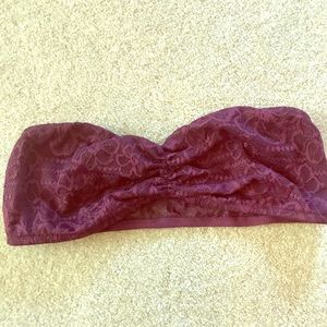 New pink deep plum bandeau